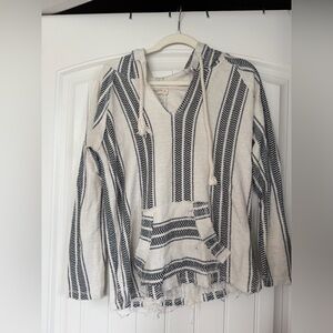 ocean drive striped hoodie